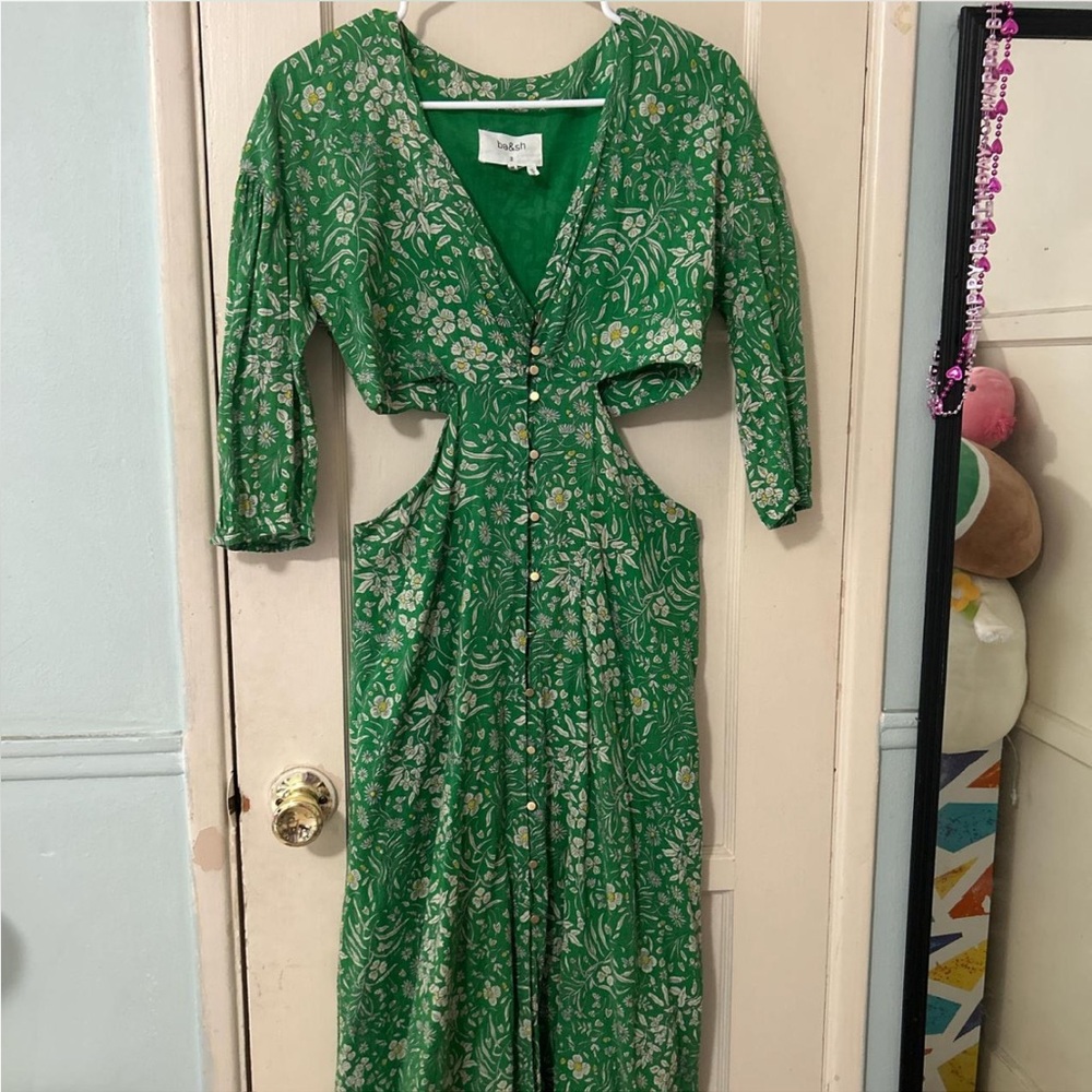 ba&sh Aria Cutout Midi Dress